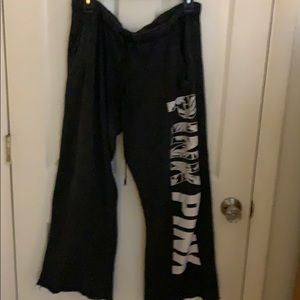 Pink sweat pants